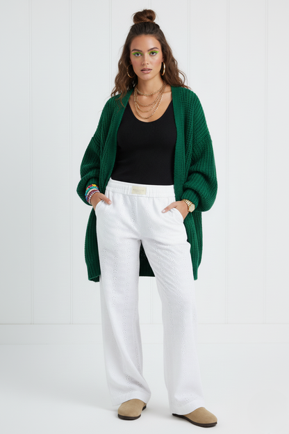 Pamuk Yorgun Papatya Pantolon